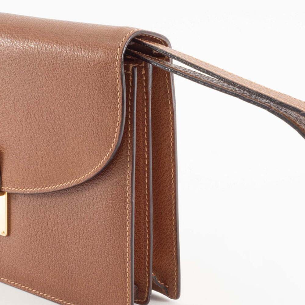 Gucci Second Bag Clutch 018 122 1940 Leather Brown Women's GUCCI - Picture 8 of 16